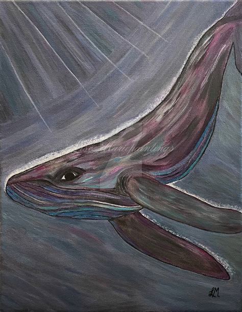 Whale acrylic painting by lisemariepaintings on DeviantArt