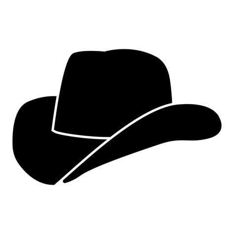 Cowboy hat black color icon . 5200557 Vector Art at Vecteezy