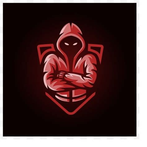 Esport Logo Design Red Assasin With Shield Illsutration Design PNG Images, Logo Icons, Shield ...