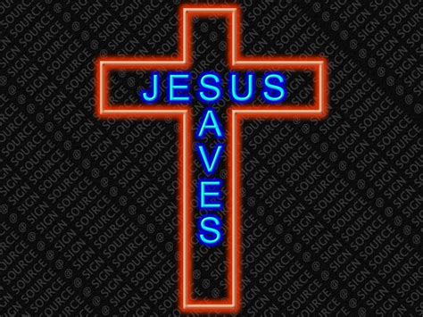 Second Life Marketplace - Jesus Saves Neon Sign