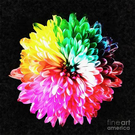 Rainbow Flower Painting at PaintingValley.com | Explore collection of ...