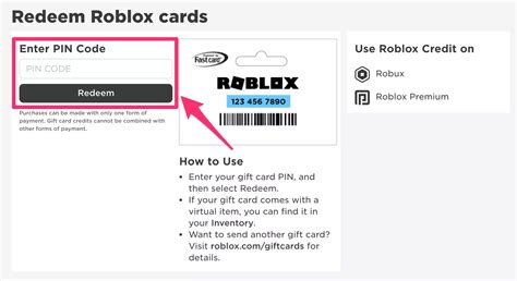 Roblox robux gift card codes redeem - jnrsavvy