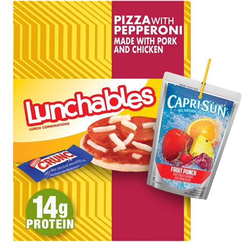 Lunchables Pizza with Pepperoni Lunch Combinations, 10.7 oz. Box - Walmart.com - Walmart.com