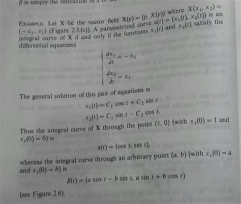 differential geometry - Question in integral curve - Mathematics Stack Exchange