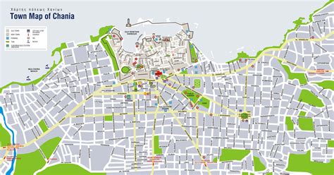 Chania Tourist Map - Chania Greece • mappery