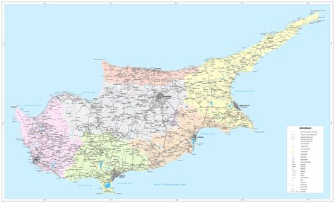 Road Map of Cyprus | Tourist Map of Cyprus | Maps of Districts in Cyprus