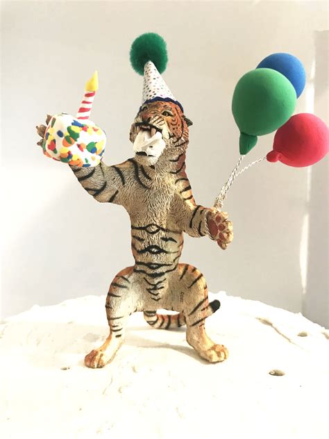 Tiger Birthday Cake Topper, Animal Jungle Cake Topper, Tiger Birthday ...