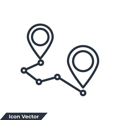 gps tracking icon logo vector illustration. tracking symbol template ...