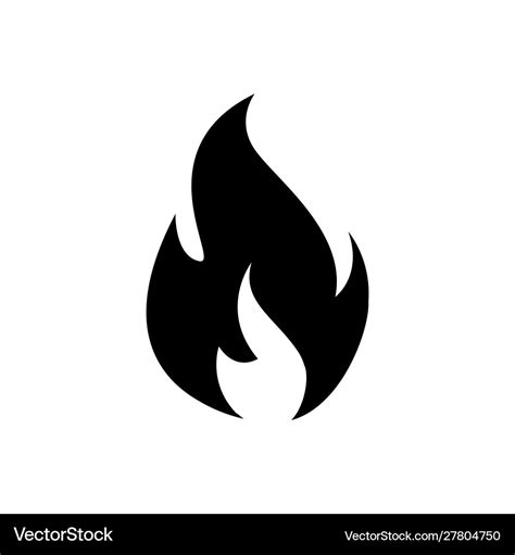 Fire Symbol Black And White