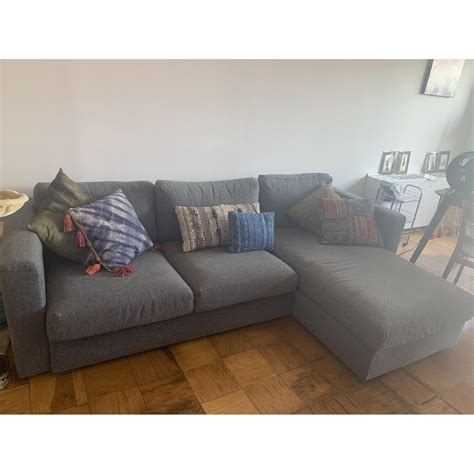 Ikea Vimle Grey Sectional Sofa - AptDeco