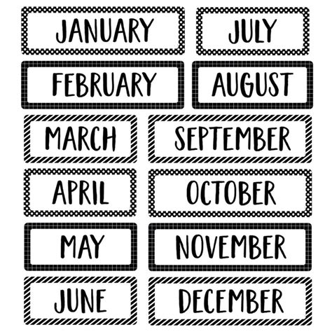 Core Decor Months of the Year Mini Bulletin Board Set - CTP10255 | Creative Teaching Press