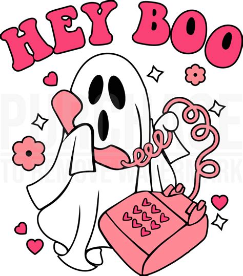 Hey Boo SVG, Cute Ghost SVG, Ghost Halloween SVG