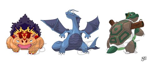 The Final Evolution for Gen 1 starters! : r/pokemon