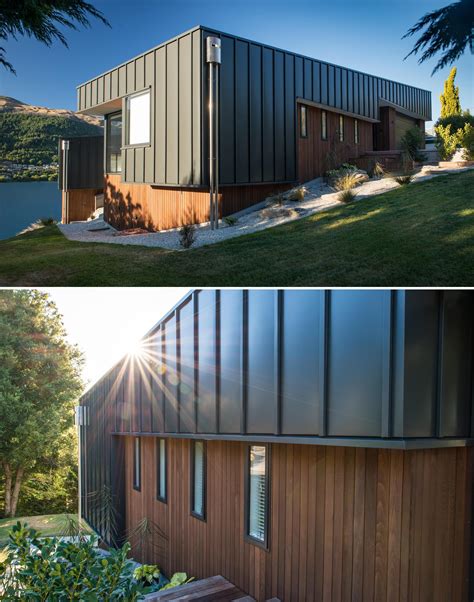 This Hillside Home With Black Metal Siding Was Designed To Maximize The ...