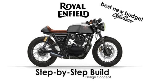 Royal Enfield Continental GT 650 Cafe Racer design concept animated ...