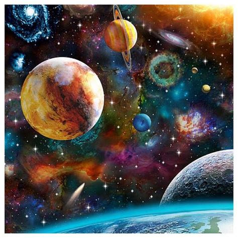 Planets space art | Space art, Galaxy painting, Planets art