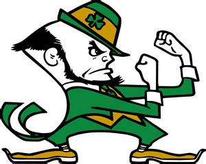 Notre Dame Leprechaun Logo PNG Vector (PDF) Free Download