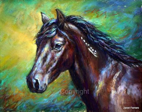 Mustang Horse Painting-horse Art Print of 'orion' - Etsy