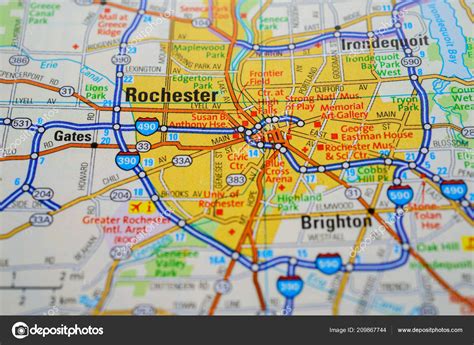 Rochester Usa Map – Stock Editorial Photo © aallm #209867744