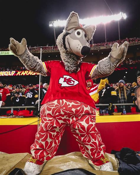 Kansas City Chiefs: Best mascot in the NFL. Happy National Mascot Day, KC Wolf!… | Kansas city ...