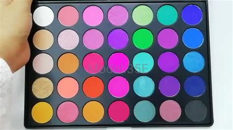 Silver Eyeshadow Palette Makeup Face Eye Private Label Palettes High Pigment Matte Shimmer Eye ...