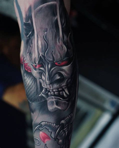 Pin by Валерий on Мой альбом | Hannya mask tattoo, Japanese tattoo, Japanese mask tattoo