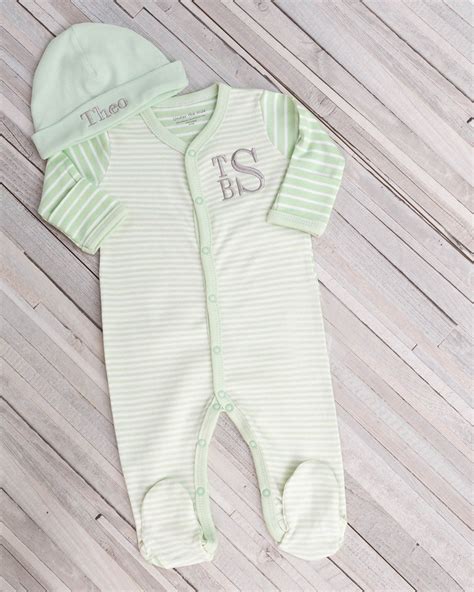 Baby Boy Green Personalized Outfit | Etsy