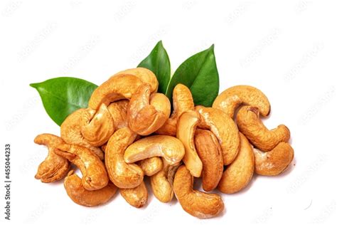 cashew nuts isolated on white Stock Photo | Adobe Stock