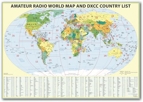 Ham Radio Map Of The World - Map