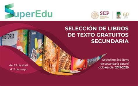 Libros de Texto Gratuitos de Secundaria Ciclo Escolar 2019-2020