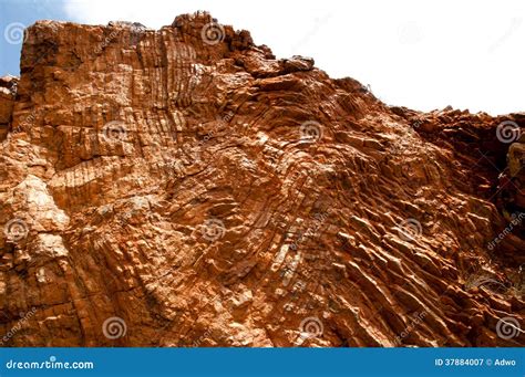 Archean Rock Folding - Structural Geology Royalty Free Stock ...