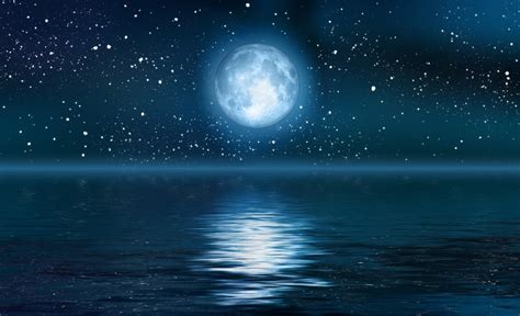 Full Moon and Stars Wallpaper - WallpaperSafari