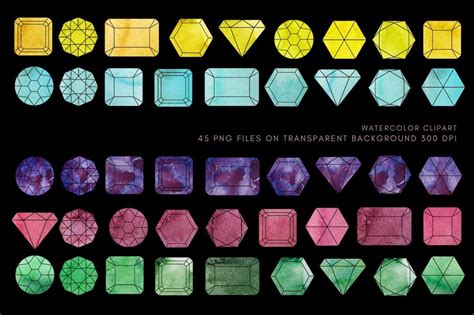 Gemstone clipart. Gems clip art. Jewel Diamond, Glitter crystals By ...