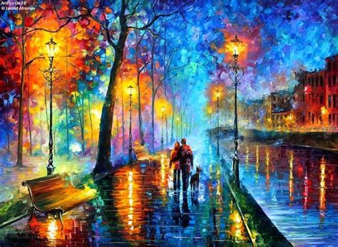 10 Lukisan Abstrak Terindah Leonid Afremov Lukisan Abstrak Abstrak - Riset