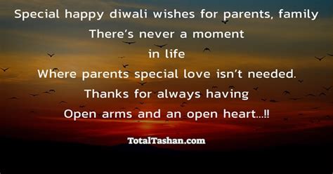 Special Happy Diwali Wishes for Parents Diwali messages - Total Tashan