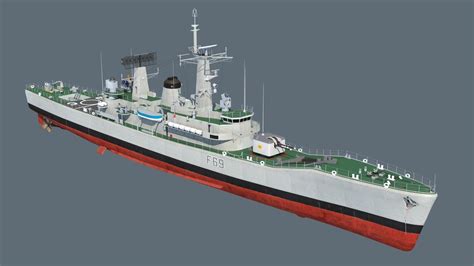 Leander class frigate 3D model | CGTrader