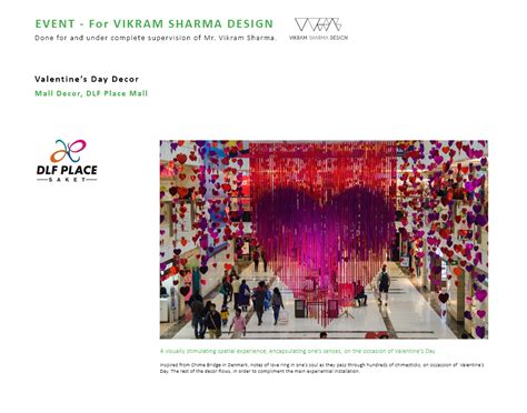 VALENTINE'S DAY DECOR - DLF Place. Saket on Behance