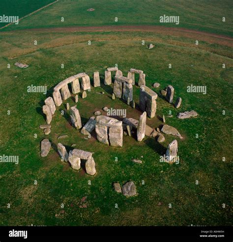 Stonehenge prehistoric stone circle Wiltshire UK aerial view Stock Photo - Alamy