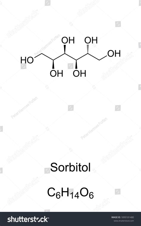 Sorbitol Chemical Formula Skeletal Structure Called Stock Vector (Royalty Free) 1899181480 ...