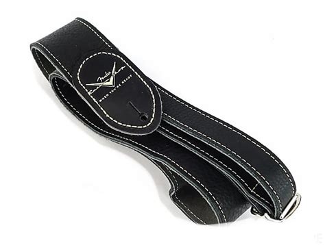 Fender Fender USA Custom Shop Custom GUITAR STRAP - Black | Reverb