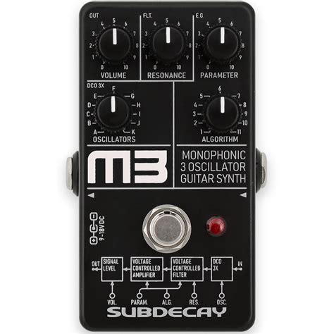 M3 3 oscillator monophonic guitar synthesizer - Guitar Effects - Subdecay