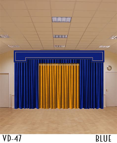 Luxury Stage Curtains in Double Color