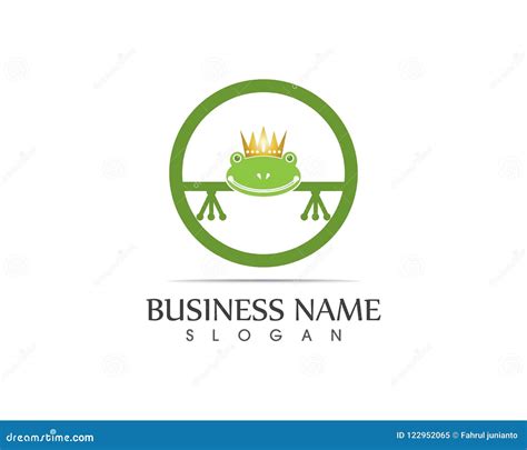 Green Frog Symbols Logo and Template Stock Vector - Illustration of amphibian, adorable: 122952065