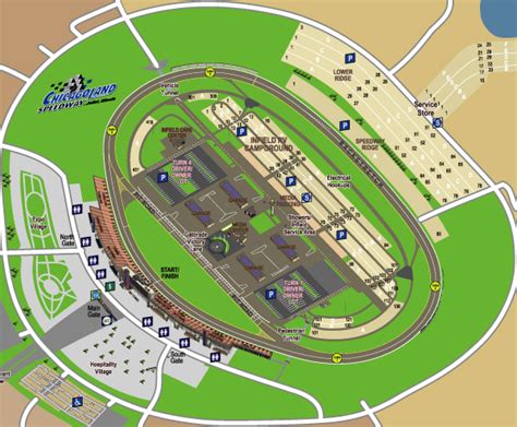 NASCAR ChicagoLand Speedway Map on Behance