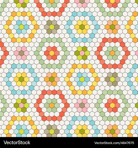 Hexagon tile pattern Royalty Free Vector Image