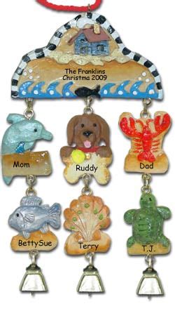 Chocolate Labrador Retriever Personalized Dog Christmas Ornament