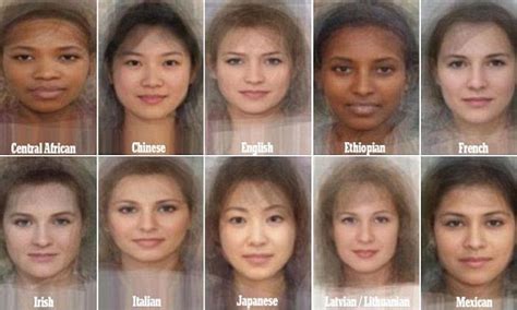 The average woman revealed: Study blends thousands of faces to find what world's women look like ...