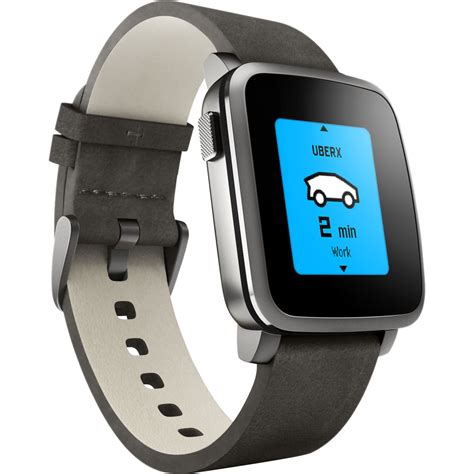 Pebble Time Steel Smartwatch 511-00024 B&H Photo Video