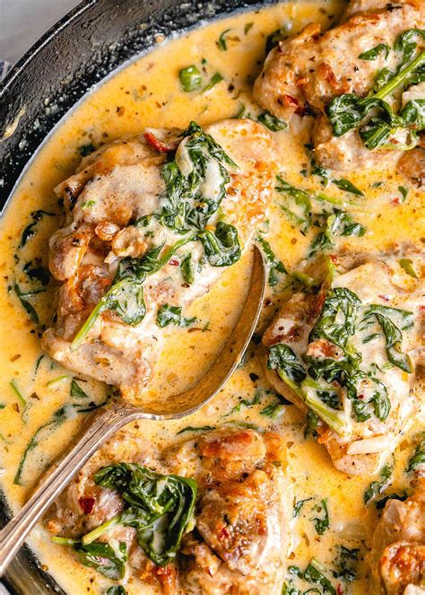 Garlic Butter Chicken with Spinach and Bacon | Chicken dishes recipes, Bacon recipes, Easy ...