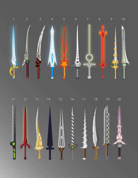 Fantasy swords in art